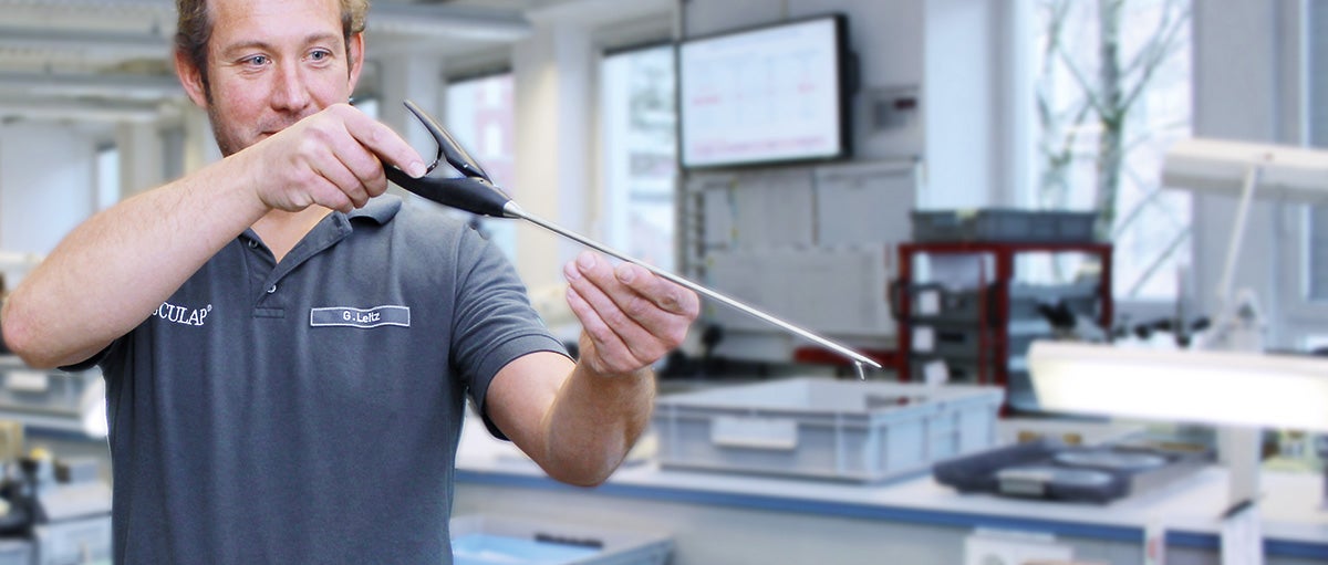 Il Servizio Tecnico Aesculap è il partner professionale per preservare il valore di strumentario chirurgico, motori, container e apparecchiature elettroniche.